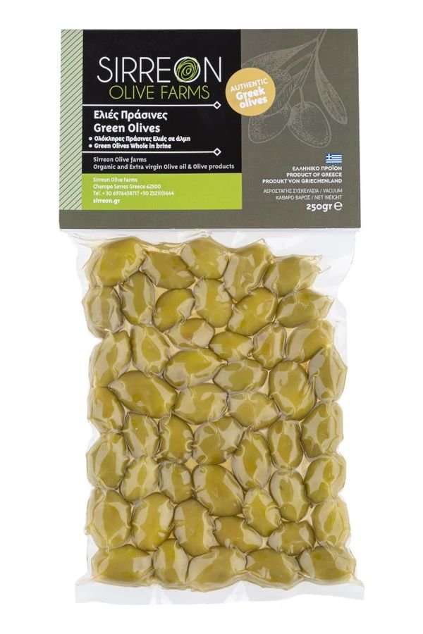 Măsline verzi Sirreon, 250 g